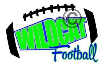 Wildcat Football Svg, Wildcat Distressed Svg, Distressed Football Svg, Dxf File