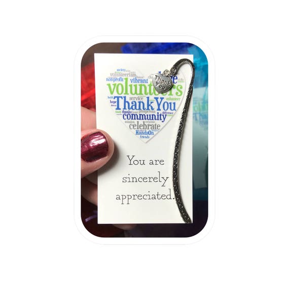 Thank You Bookmarks Volunteer Appreciation Recognition