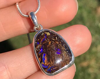 Australian Boulder Opal Necklace