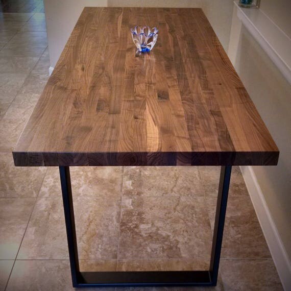Walnut Butcher Block Table Top Finished // Conference Table