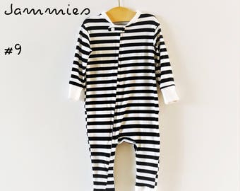 PDF Pattern - Coveral Zipper Pajamas - Babies/Toddlers - Sizes Premie to 2-3T - Instant Download - Easy Photo Tutorial