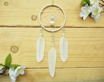 Gold Dream Catcher for Car: Bohemian Car Accessory, Jeep Wrangler Accessories, Car Bling, Small Dream Catcher, Car Accessories Interior