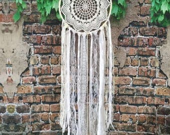 Bohemian dream catcher, Wedding dreamcatcher, Large dream catcher, Modern nursery wall, Mandala dreamcatcher, Baby shower decor