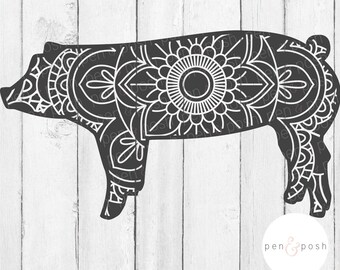 Download Show Lamb SVG Mandala Show Lamb Zentangle Show Lamb 4H