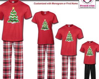 Holiday Pajamas & Youth Loungewear Whimsical Tree Design | Family Matching Christmas Pajamas | Christmas Pajamas | Best Selling Item