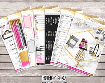 Hustle, Darling || Back to School for Teachers and Students || Back to School Stickers Kit || Planner Stickers Kit