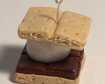 Smores Polymer Clay Charm