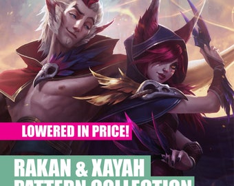Rakan & Xayah Bundle - League of Legends - Armor Pattern Collection - Cosplay - Blueprint Pattern - DIY - PDF