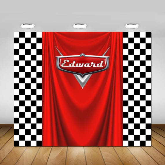 Cars Birthday Party Backdrop Cars Party Decorations Cars