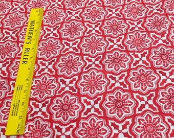 Jingle-Christmas Floral Star Cotton Fabric from Kate Spain for Moda Fabrics