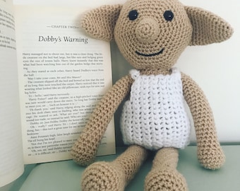 Crochet Dobby // House Elf // Harry Potter // Free Elf // Toy // Plush // Stuffed // Gift // SPEW