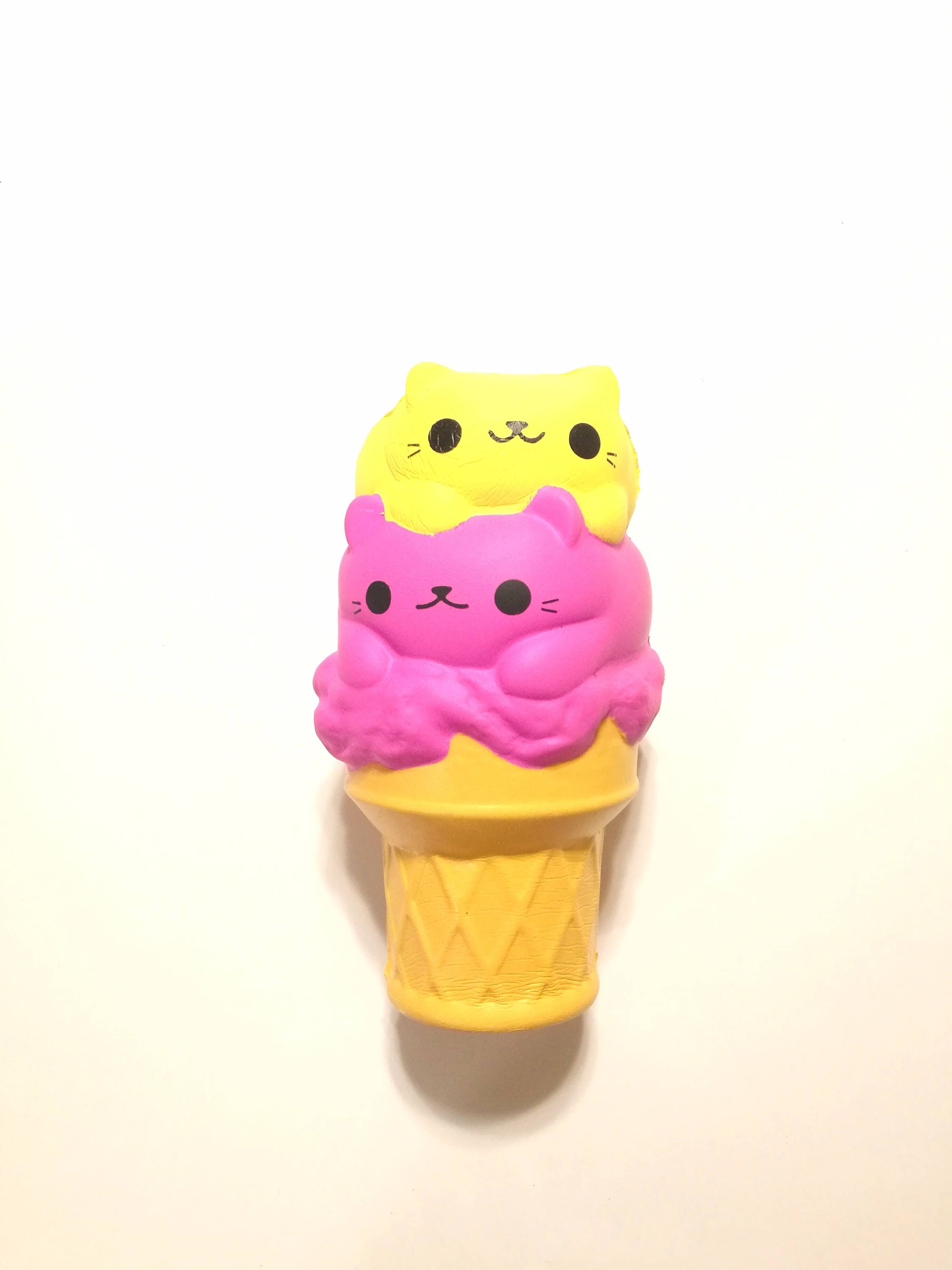 Soft N Slo Cat Ice Cream Jumbo Squishy & Slime