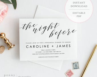 The Night Before Rehearsal Dinner Invitations 10