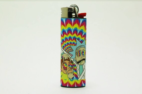Rick and Morty Bic Lighter Trippy Background Custom Made