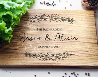 Personalized Cutting Board Gift Idea For Couple Wedding Gift Cutting Board Custom Wedding Gift Anniversary gifts for couples Bridal Shower