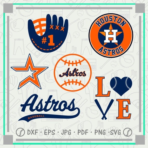Download Houston Astros Svg Monogram Baseball Svg Cutting Files