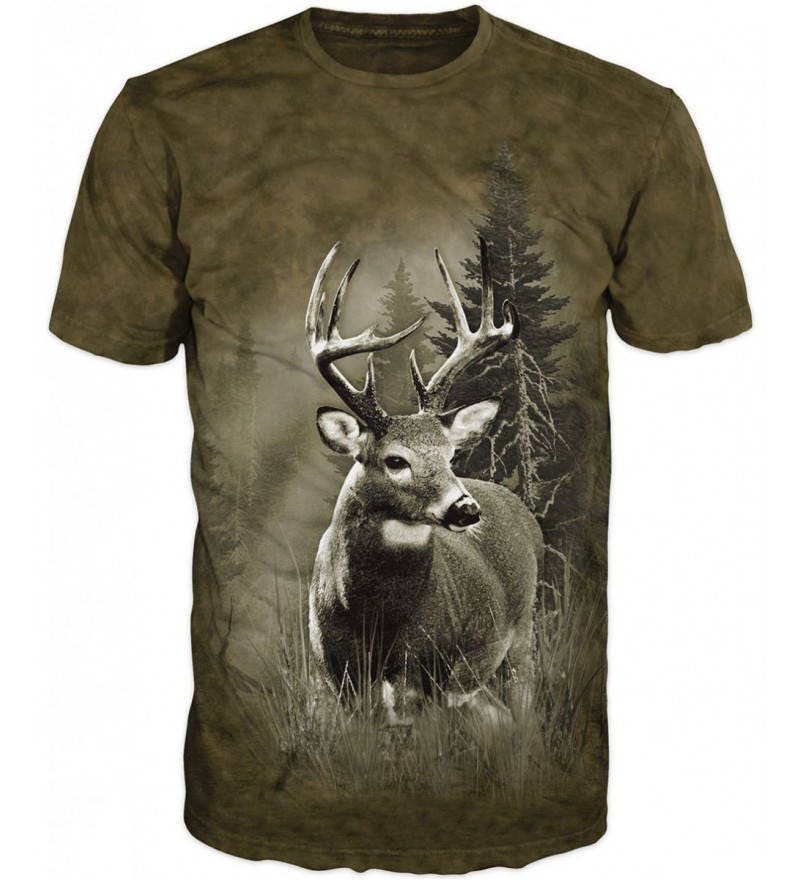 Cool 3D Hunting T-shirt Sublimation Printed Deer Camouflage
