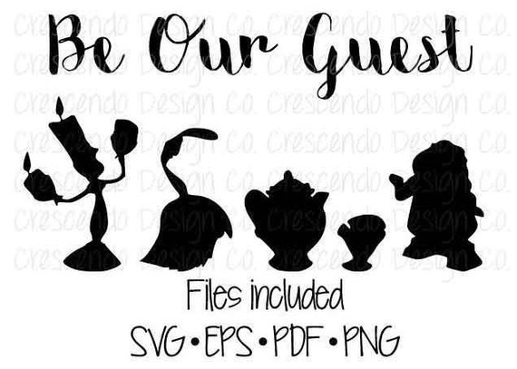 Download Disney Be Our Guest SVG Eps Pdf Png for Cricut Iron-On