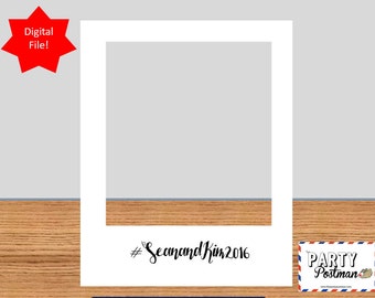 Custom White Photo Frame Photo Booth Prop Instagram Prop (Digital File Only)