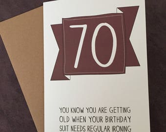 Funny Birthday Card Old Fart Blank Greeting Card Happy