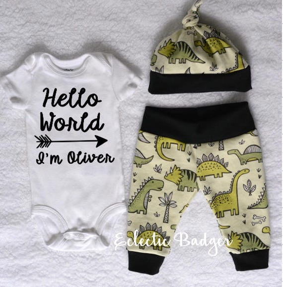 Baby boy clothes Baby boy dinosaur outfit newborn Baby boy