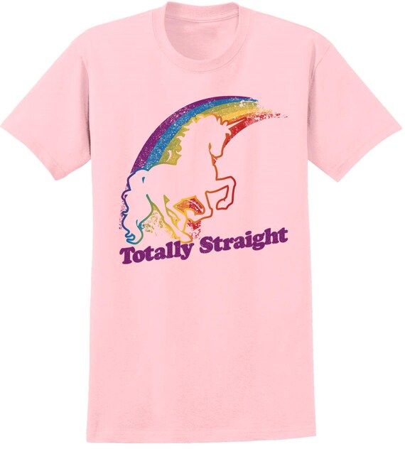 Totally Straight Funny gift for him her humor joke LGBTQ ally