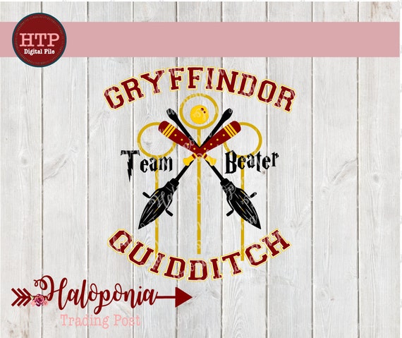 Download Gryffindor Quidditch Beater SVG File Harry Potter