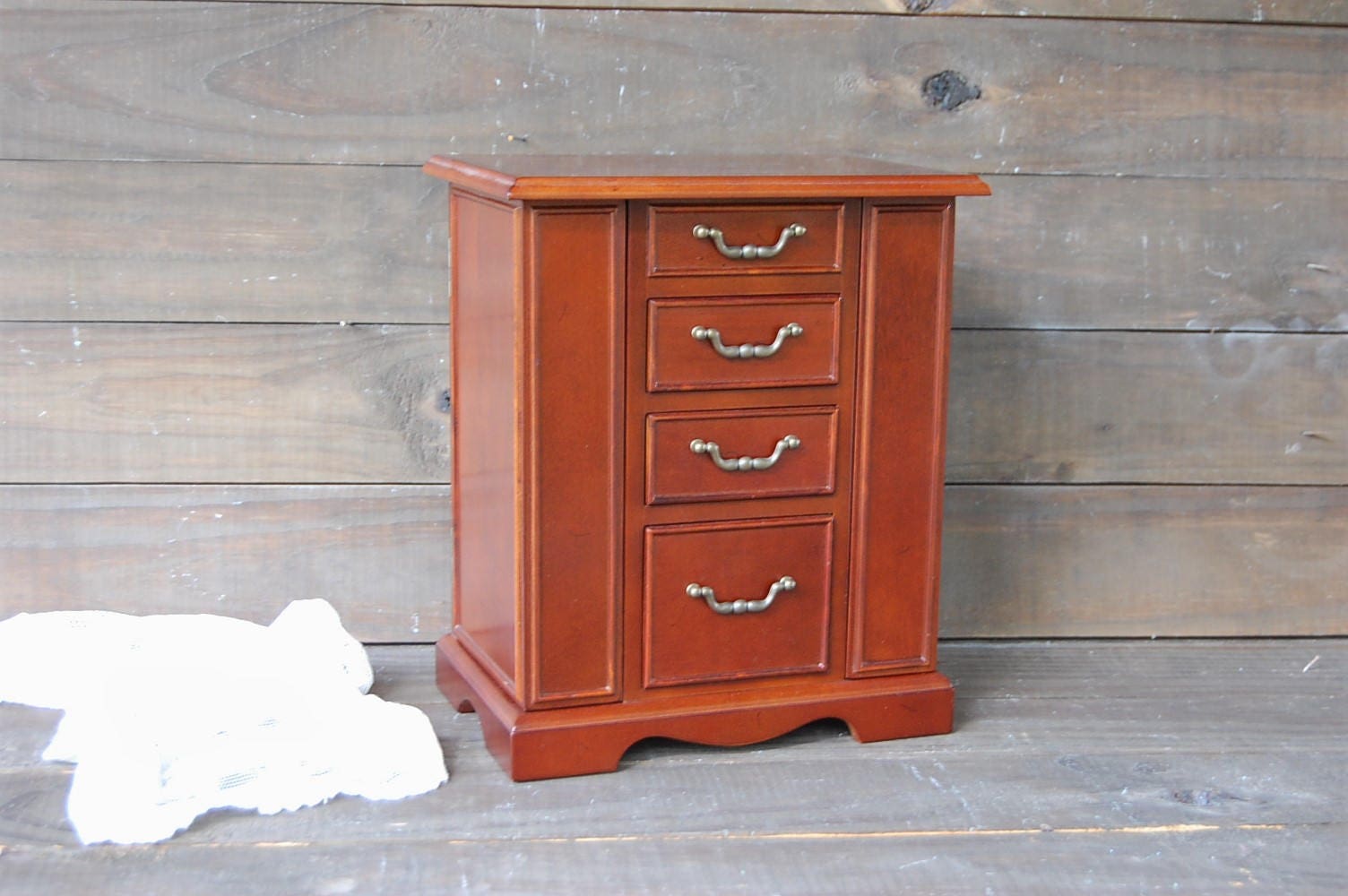 Jewelry Box Bombay Company Vintage Mahogany Chest