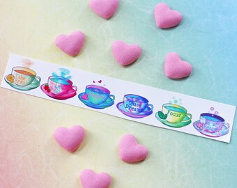 Self Care Tattoos Tea + Free Self Care Zine ~ Temporary Tattoo ~ best selling items Trending Now Best Friend Gift ~ Planner Stickers Goals