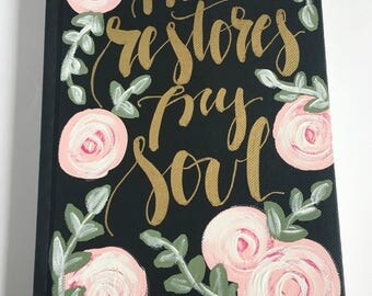Journal - Prayer Journal - Scripture Journal - Devotional Journal - Bible Journaling - Hand Painted Journal - Personalized Journal - Faith