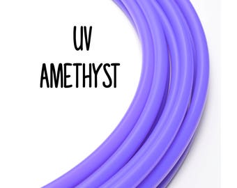 UV Amethyst 5/8 Polypro Hoops ~ UV Purple 5/8 Polypro Performance Hoops, Purple Uv Polypro Hoops, 5/8 Purple Polypro W/ Push Button