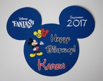Disney Cruise Line - Happy Birthday Mickey Magnet