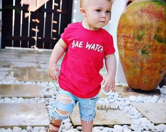 BOYS "BAE WATCH"© Shirt / Infant - Kids Size: 3-6m - 12 years) / BaeWatch / Baywatch