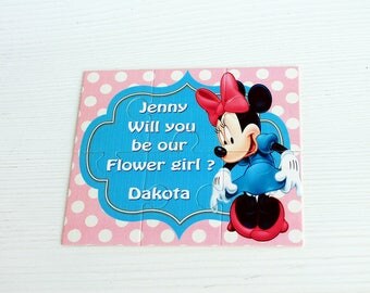Flower Girl Proposal Puzzle,Will You Be My Flower Girl,Ask Flower Girl, Flower Girl Gift,Personalized Flower Girl Puzzle,Puzzle Flowergirl