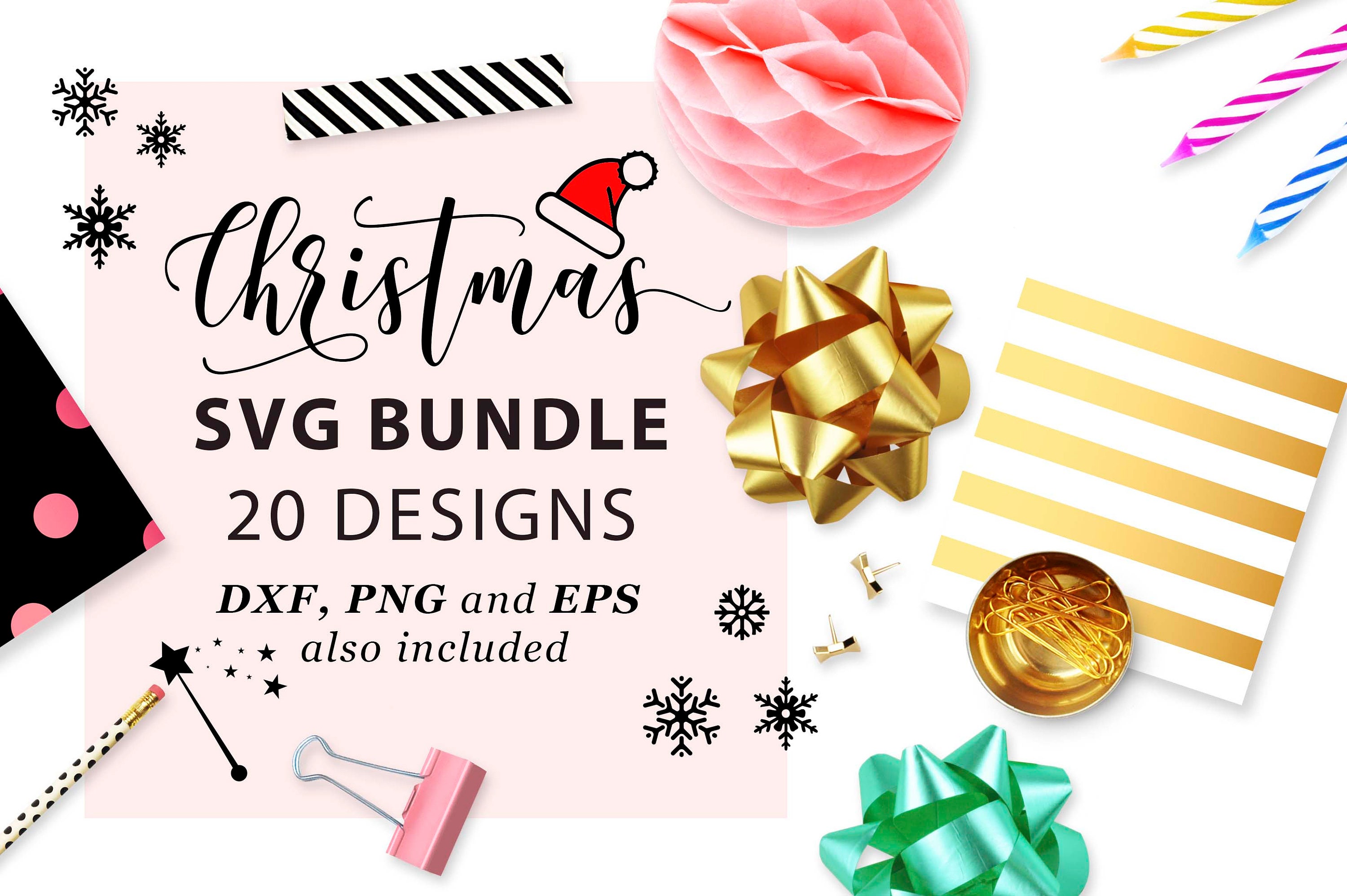 Download Christmas SVG bundle Merry Christmas SVG files set SVG Cricut