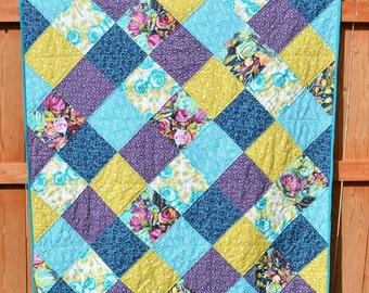 Floral Patchwork Quilt