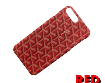 Luxury Goyard Red Case French Paris Design Black Gold Sky Blue Orange Cover For Iphone 6/6plus/6s/6s Plus/7/7 Plus Coque fundas