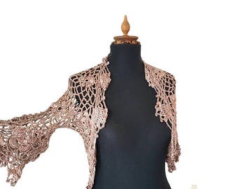 Crochet Bolero - Bridal Cover Ups - Wedding Bolero - Wedding Lace Bolero - Bridaesmaid Cover - Wedding Cover Up - Lace shrug - Bridal Bolero