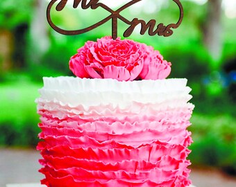 Wedding Cake Topper Mr And Mrs Surname Custom Toppers Infinity Wedding Cake Topper Mr And Mrs Surname Custom Toppers Infinity