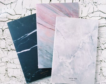 A5 Marble Notebook Inserts - Lined
