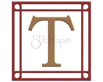 Tweed Square Embroidery Frame #1 - 9 Sizes 10 Formats Embroidery Monogram Frame Machine Embroidery Design Frame - Instant Download Files