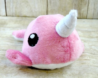 pink narwhal plush