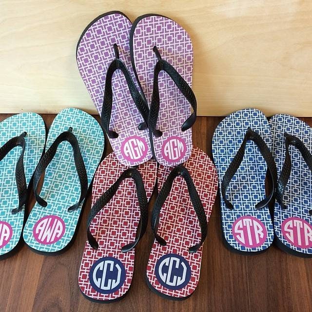 Design Your Own Flip Flops-Monogram Flip Flops-Personalized