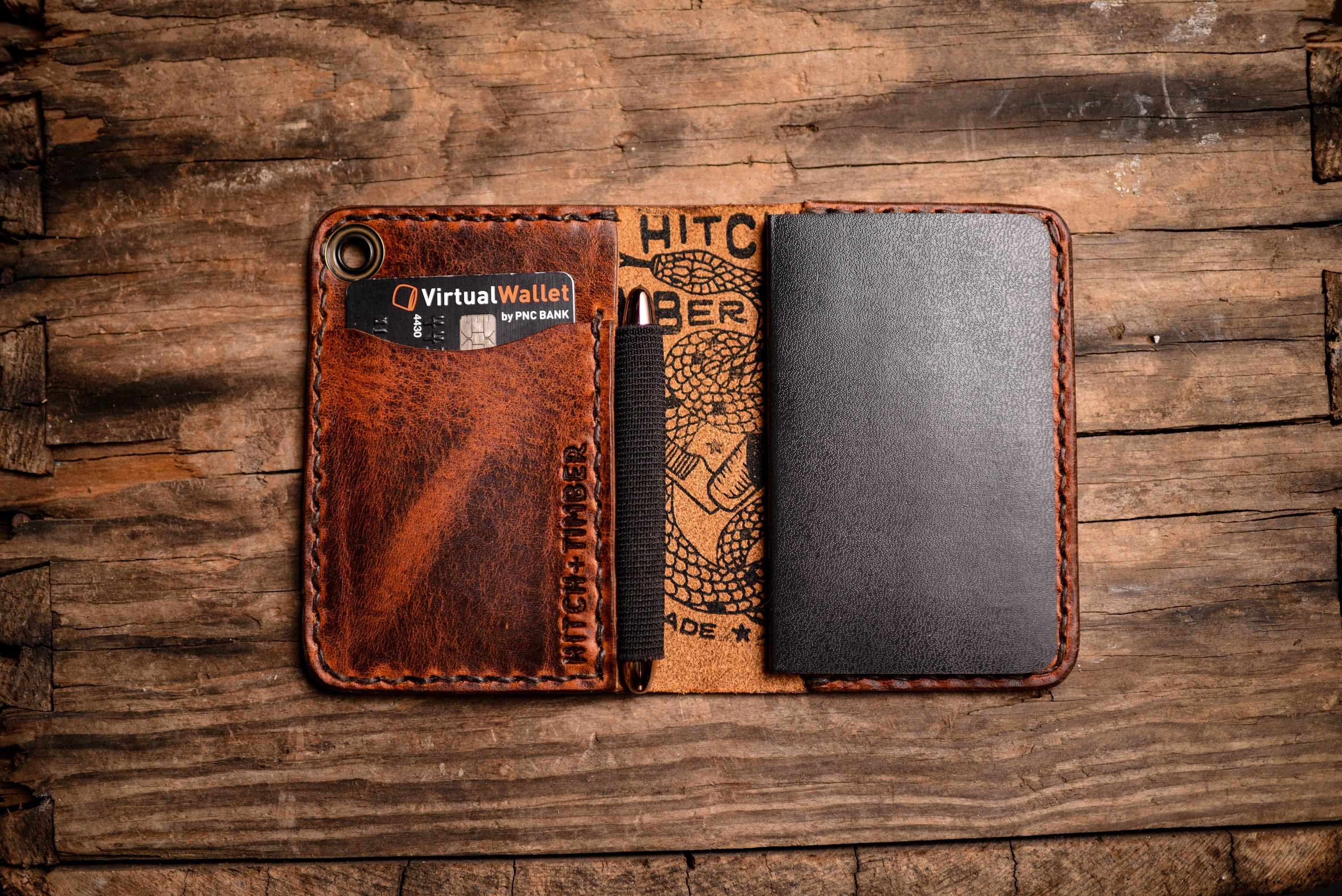 The Trucker's Hitch - Small Notebook Wallet with Pen Holder for ...