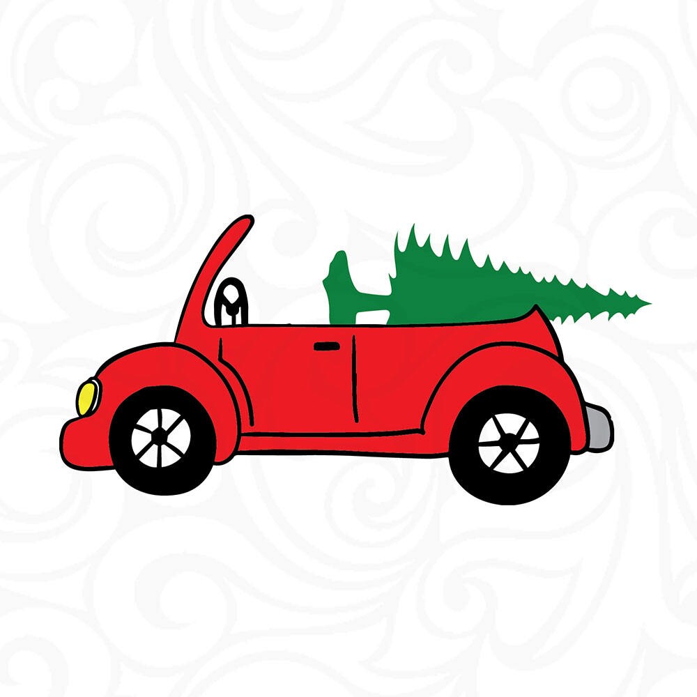 Christmas Station Wagon Tree SVG jeep svgchristmas svg