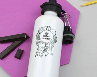 ON SALE Water Bottle - Bestest Mum Mother's Day Gift - Custom Drinks Bottle - Sports Bottle - Gift For Mum - Gift For Mom - Best Mum - Birth