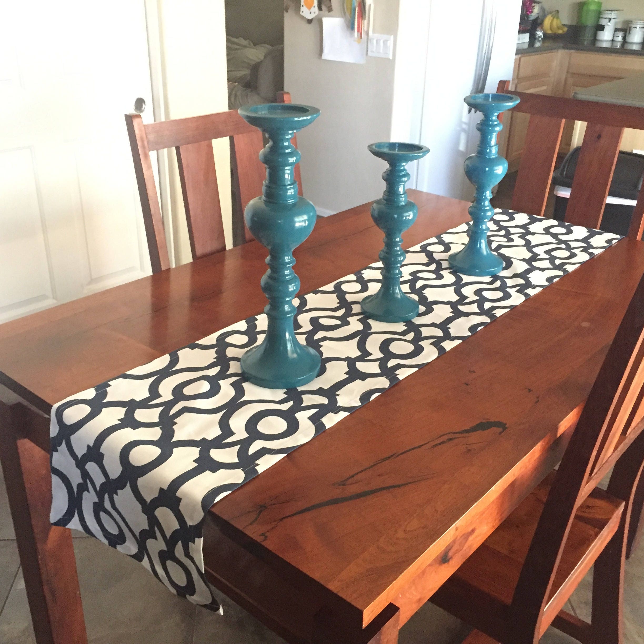 Navy Blue Table Runner Wedding Table Runner Wedding Table