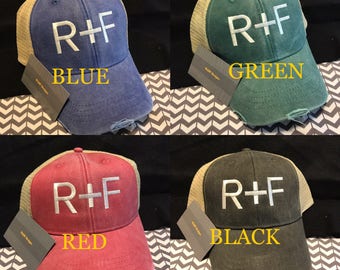 R+F Trucker Hats | WWDesigns | Custom Embroidery