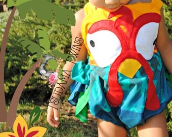 Moana Hei Hei Costume, HeiHei Costume, Moana Hei Hei Romper, Baby Hei Hei Oufit, Toddler Hei Hei, Hei Hei Romper, Rooster Chicken Outfit