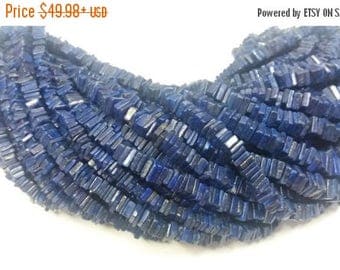 50% OFF 2 Strand Natural Lapis Heishi Beads - Gemstone Lapis Heishi Beads Measurement 4X4X2mm - Lapis Heishi Cut Beads Strand 16 Inch